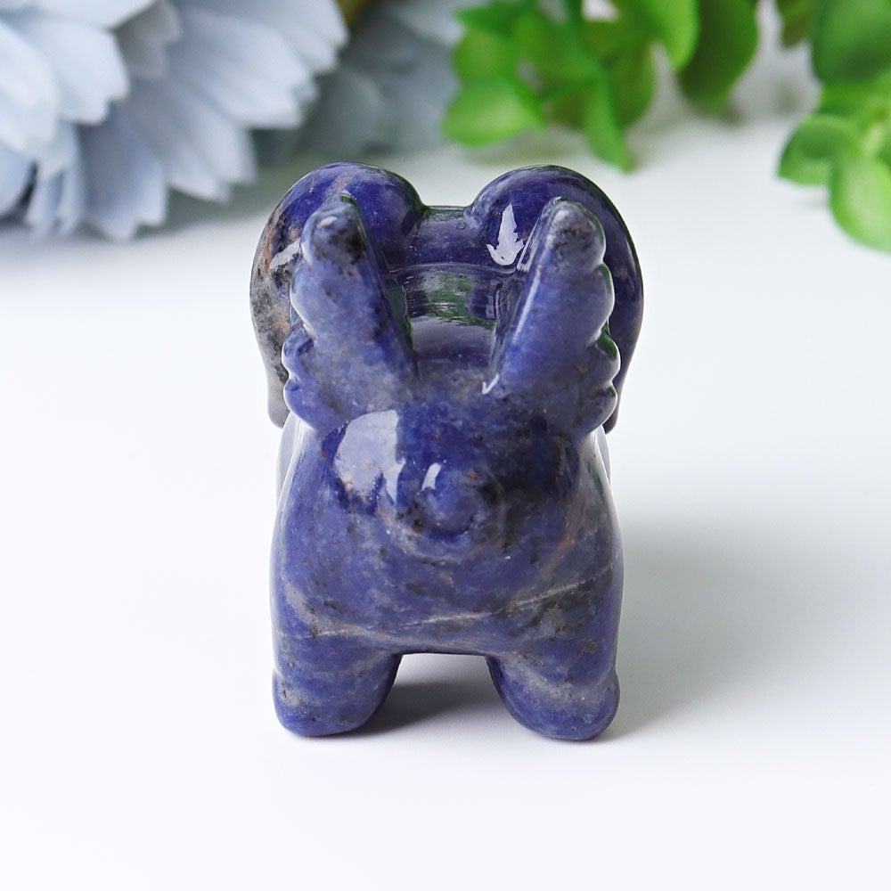 2.3" Sodalite Flying Pig Crystal Carvings Wholesale Crystals USA