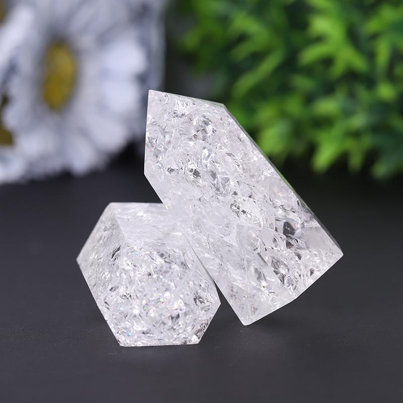 Crack Clear Quartz Point Healing Tower Wholesale Crystals USA
