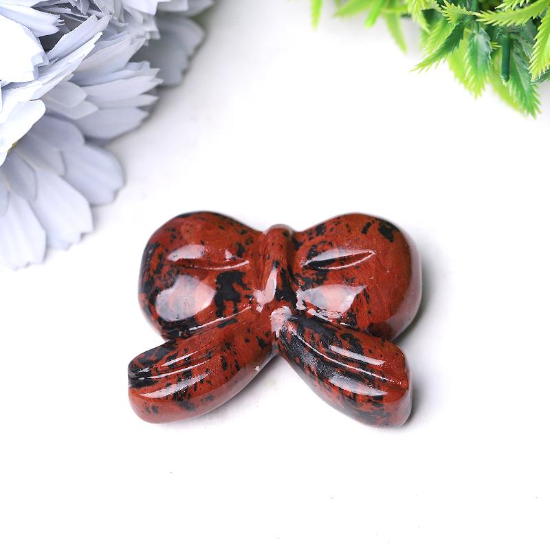 2.3" Bow-knot Crystal Carvings for Christmas Wholesale Crystals USA