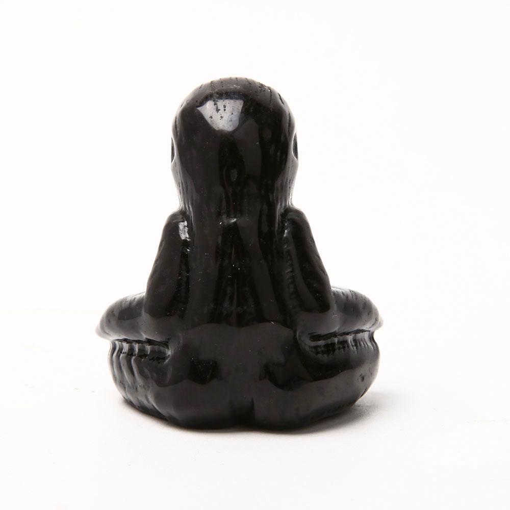 Black Obsidian Hand Carved Sloth Wholesale Crystals USA