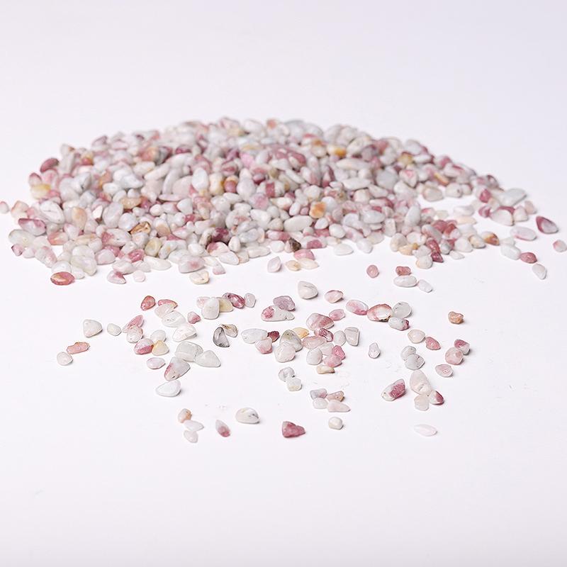 0.1kg 5-7mm Natural Pink Tourmaline Chips Crystal Chips for Decoration Wholesale Crystals USA