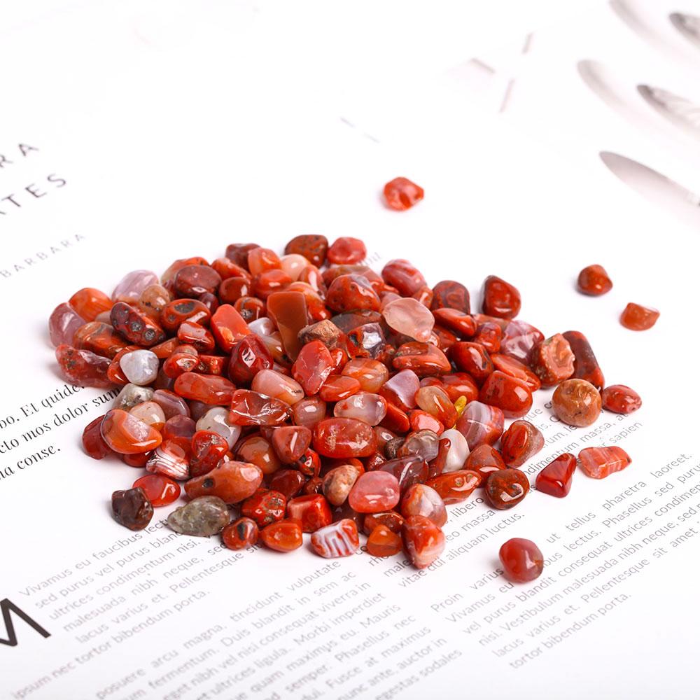0.1kg Carnelian Crystal Chips 7-9mm Wholesale Crystals USA