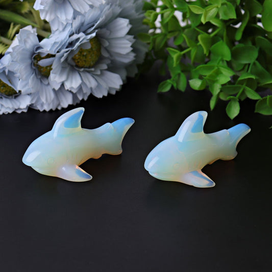 2.9" Opalite Shark Crystal Carvings Wholesale Crystals USA