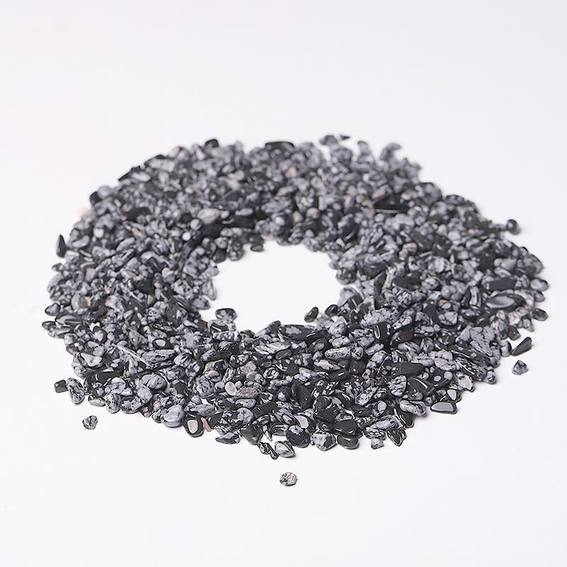 0.1kg Natural Snowflake Obsidian Chips Wholesale Crystals USA