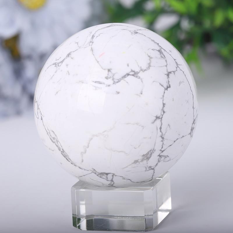 2.0"-4.0" Howlite Sphere Wholesale Crystals USA