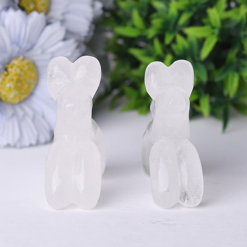 2.8" Balloon Dog Crystal Carvings Wholesale Crystals USA
