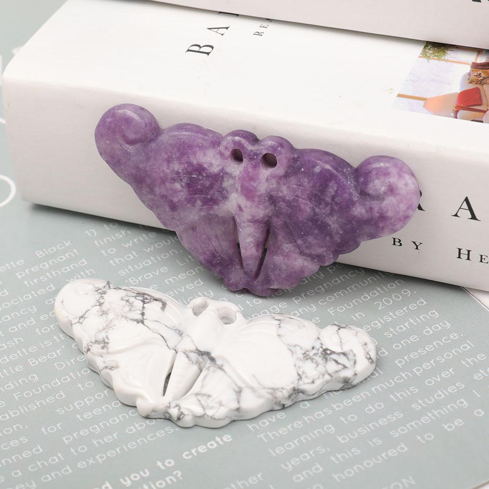 Purple Mica Butterfly Shape Pendant Wholesale Crystals USA