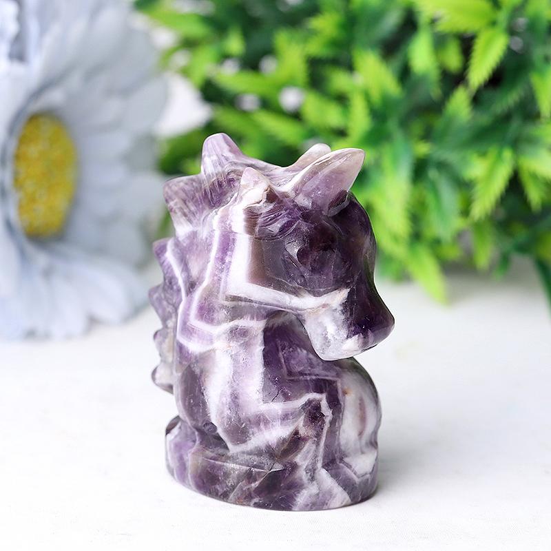 2.3" Dream Amethyst Unicorn Crystal Carvings Wholesale Crystals USA