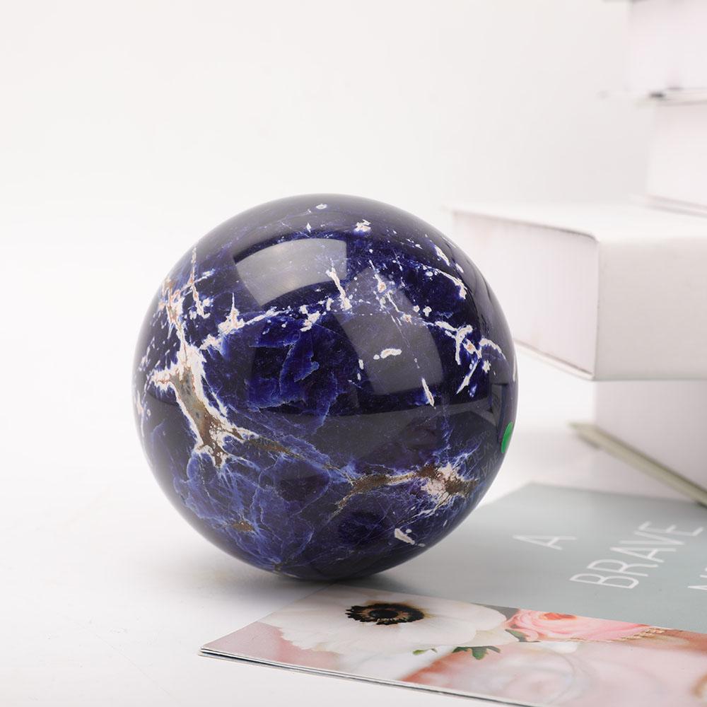 4.0" Sodalite Sphere Wholesale Crystals USA