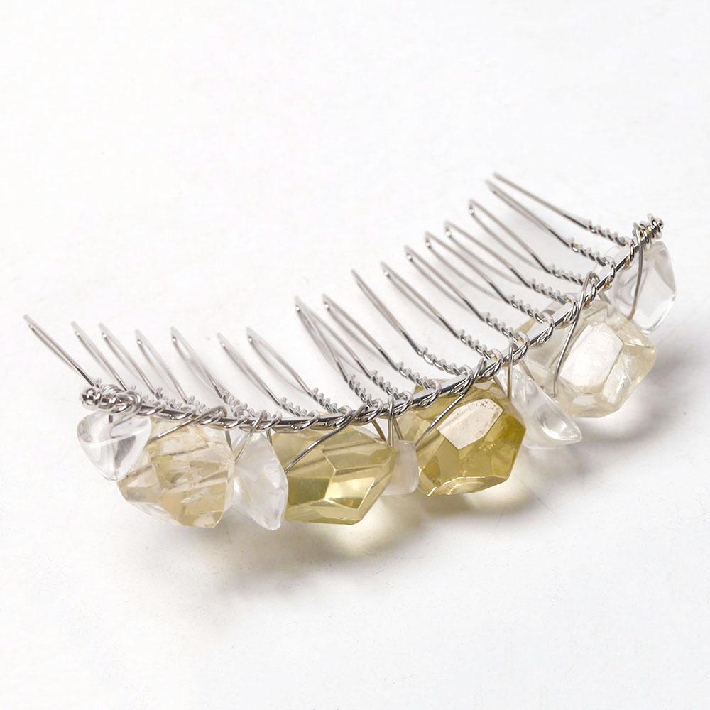 3“ Citrine Crystal Crown Comb Wholesale Crystals USA