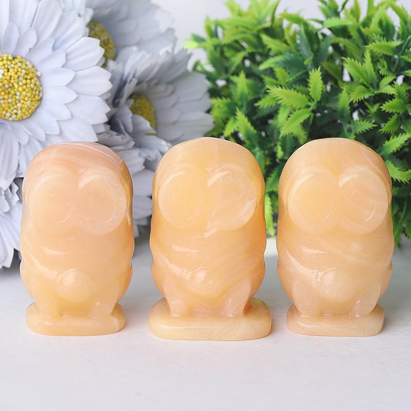 2.5" Yellow Jade Minions Crystal Carvings Wholesale Crystals USA