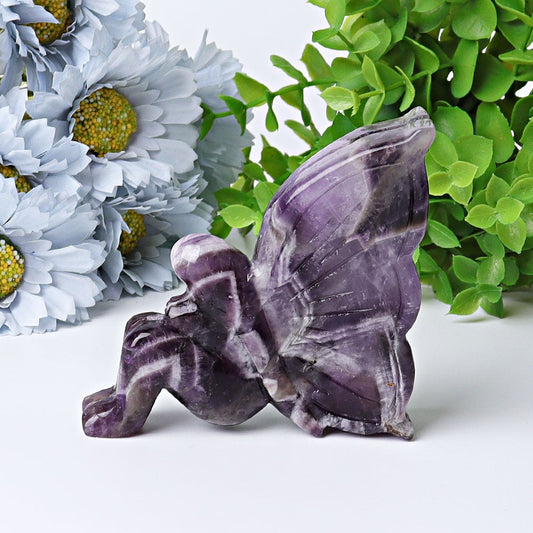 3.5" Dream Amethyst Fairy Crystal Carvings Wholesale Crystals USA