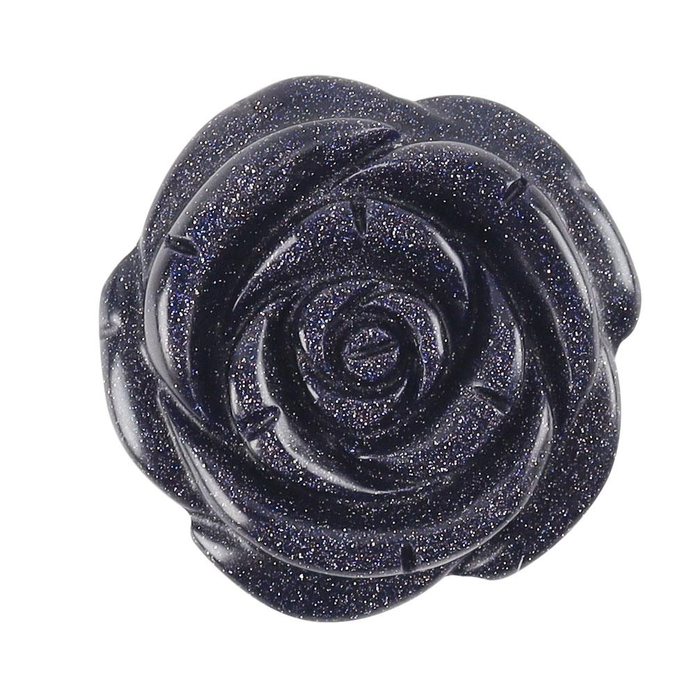 Crystal Flower Pocket Stone Hand Carved Gemstone Flower Healing Crystal Rose Flower For Sale Wholesale Crystals USA