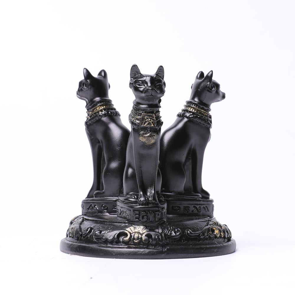Resin Lucky Cat Statue Base Stand S