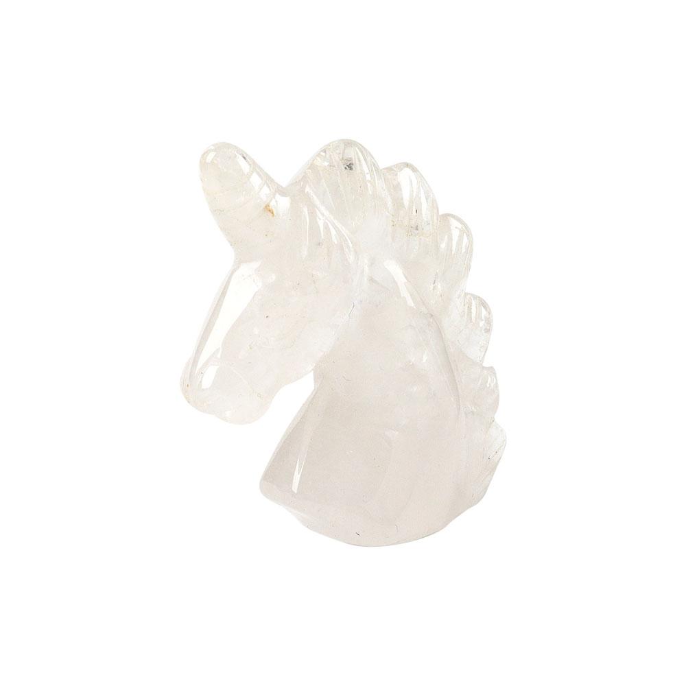 2" Clear Quartz Crystal Carving Unicorn Wholesale Crystals USA