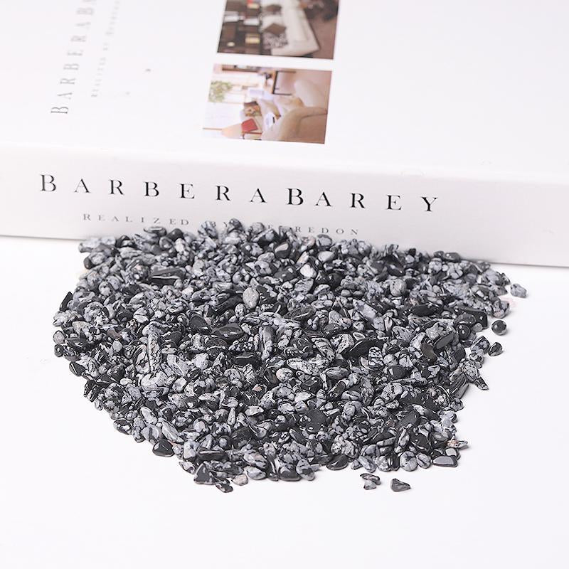 0.1kg Natural Snowflake Obsidian Chips Wholesale Crystals USA