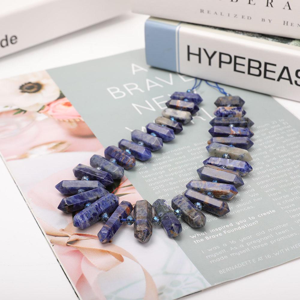 Sodalite Crystal Point Necklace Wholesale Crystals USA