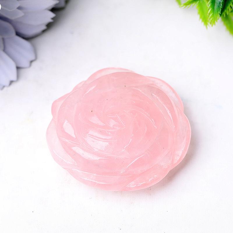 2" Rose Flower Crystal Carvings Wholesale Crystals USA