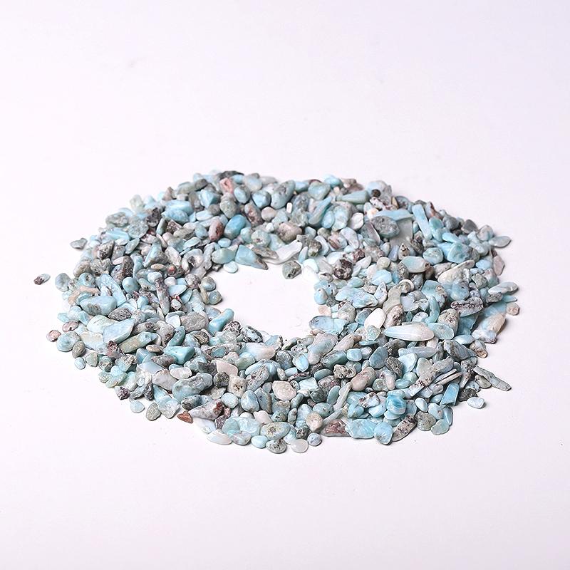 0.1kg 5-7mm Natural Larimar Chips Crystal Chips for Decoration Wholesale Crystals USA