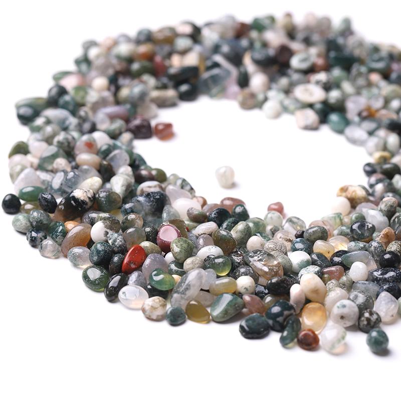 0.1kg Natural Moss Agate Chips Crystal Chips for Decoration Wholesale Crystals USA