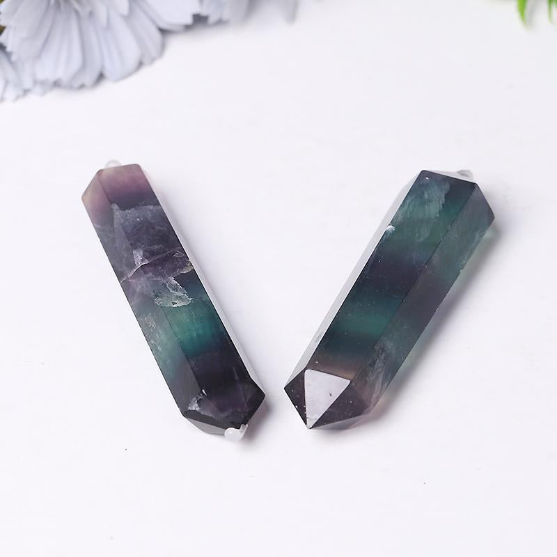 Rainbow Fluorite Double Terminated Points fo Healing Wholesale Crystals USA