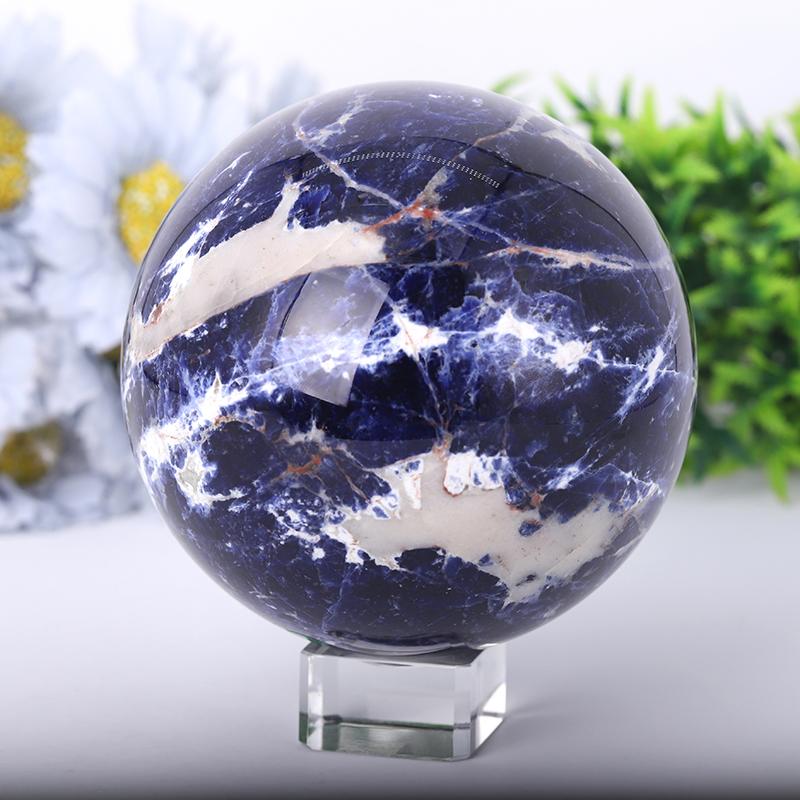 2.5"-4.0" Sodalite Sphere Wholesale Crystals USA