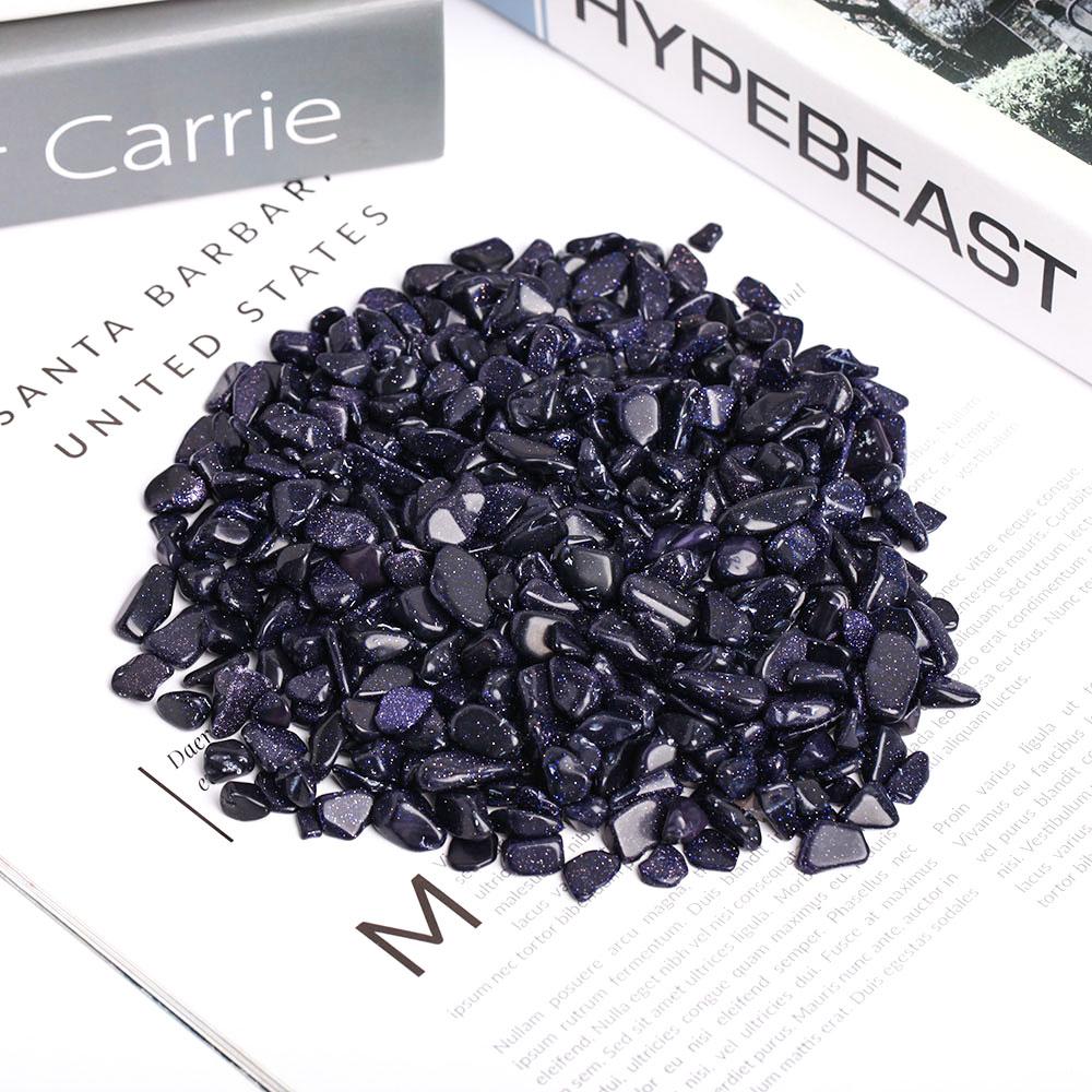 0.1kg Blue Sand Stone Crystal Chips Wholesale Crystals USA