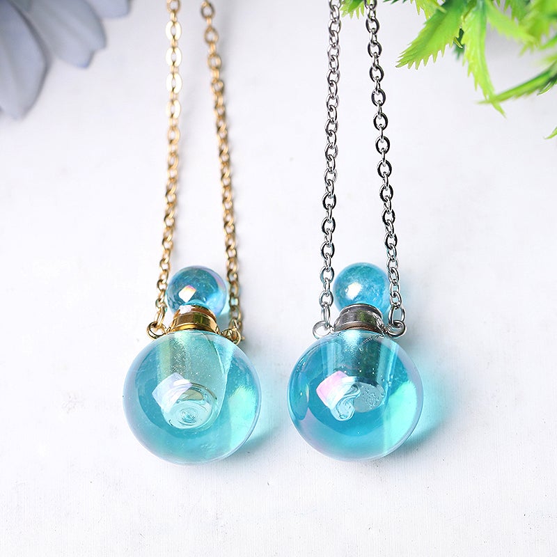 0.5ml Aura Angel Crystal Perfume Bottle Necklace DIY Wholesale Crystals USA