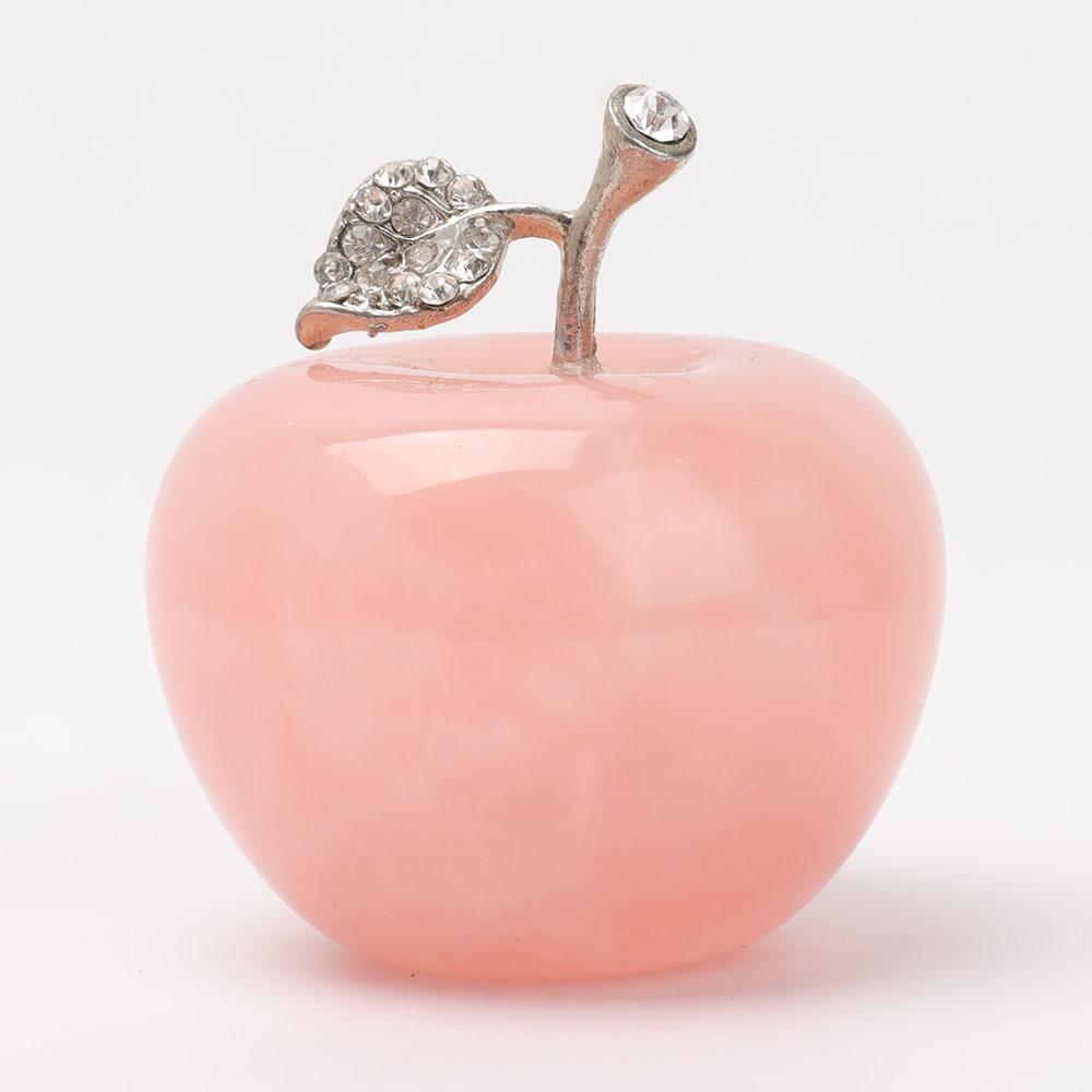 2" Crystal Apple Carvings Wholesale Crystals USA