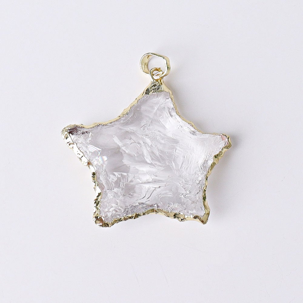 Raw Rose Quartz Black Obsidian Clear Quartz Pendant Wholesale Crystals USA