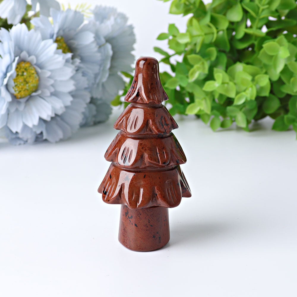 3" Fir Tree Crystal Carvings for Christmas Wholesale Crystals USA