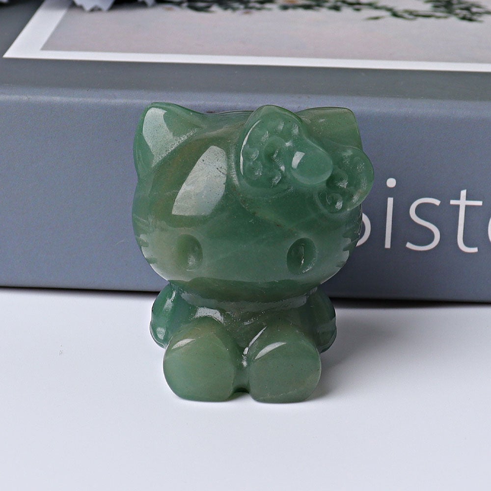 1.85" Hello Kitty Crystal Carvings Wholesale Crystals USA