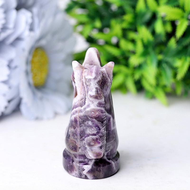 2.3" Dream Amethyst Unicorn Crystal Carvings Wholesale Crystals USA