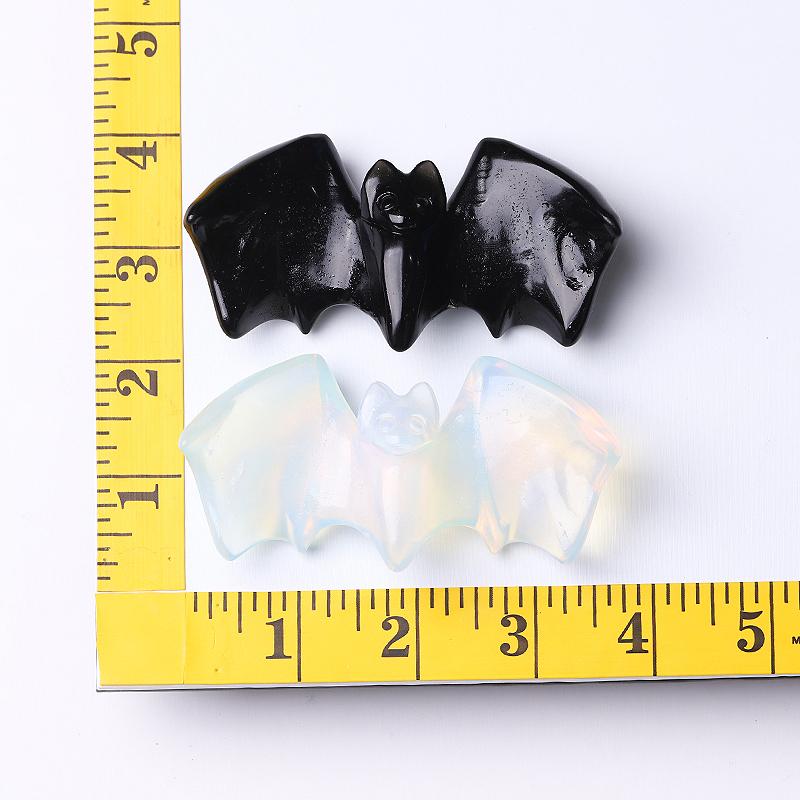 4" Bat Carving Crystal Carving for Halloween Decoration Wholesale Crystals USA