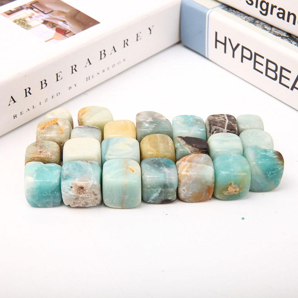 0.1kg Sky Blue Cubes Bag Wholesale Crystals USA