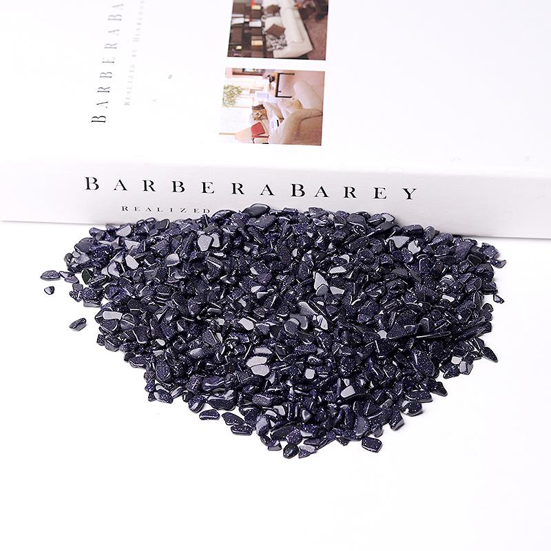 0.1kg Blue Sandstone Chips for Decoration Wholesale Crystals USA