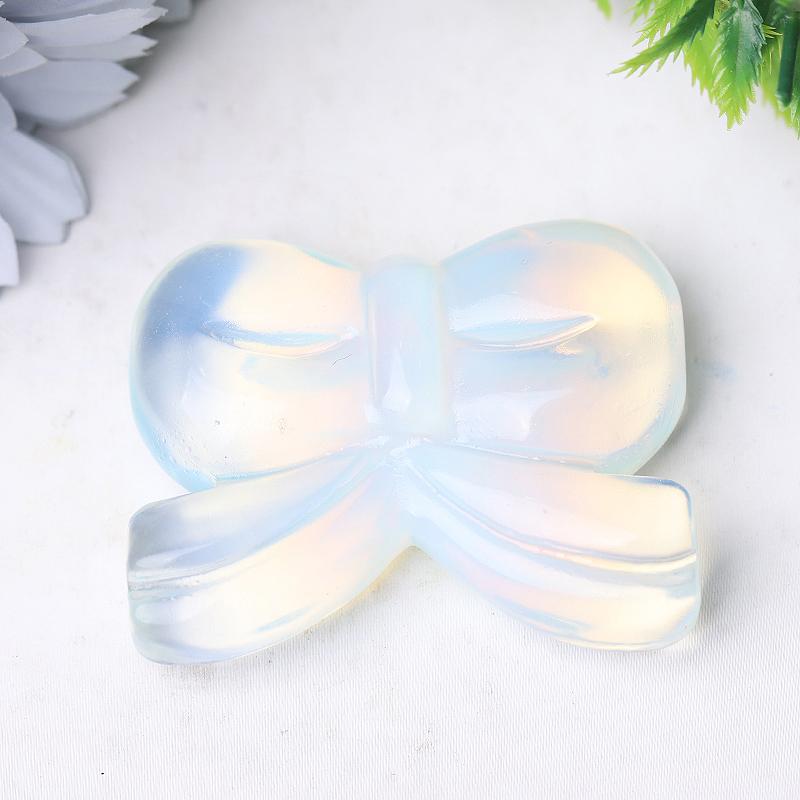 2.3" Bow-knot Crystal Carvings for Christmas Wholesale Crystals USA