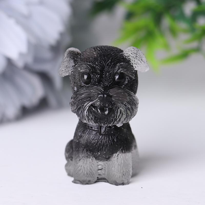 Wholesale Resin Crystal Schnauzer Dog Wholesale Crystals USA