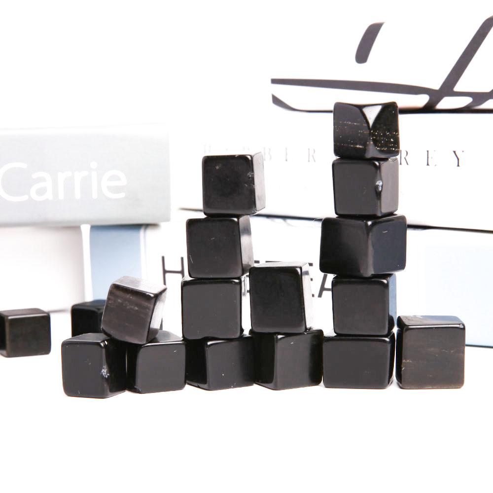 0.1kg Black Obsidian Crystal Cubes Shape Stone Wholesale Crystals USA