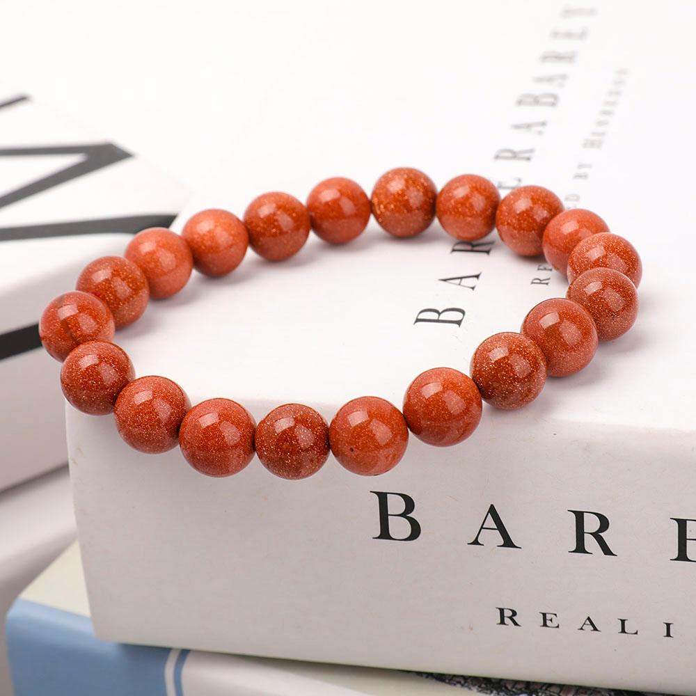 10mm Gold Sandstone Bracelet Wholesale Crystals USA