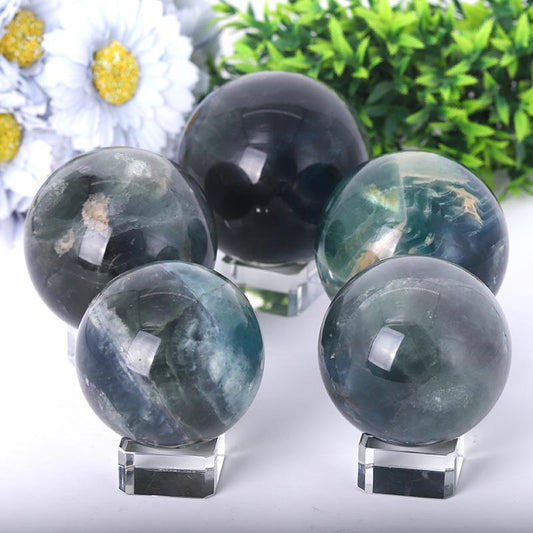2.0"-4.0" Fluorite Sphere Wholesale Crystals USA