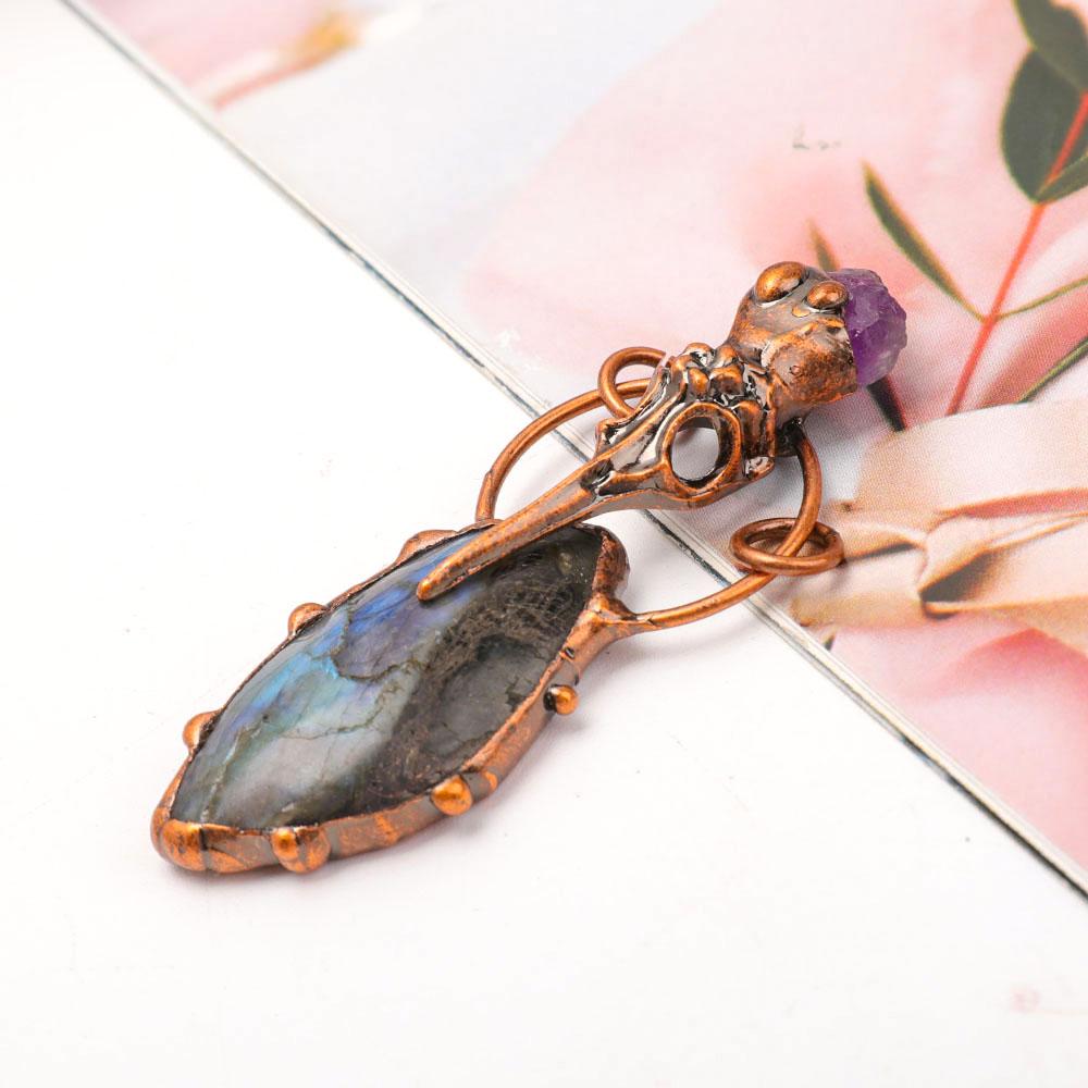 Labradorite Amethsyt Pendant Wholesale Crystals USA