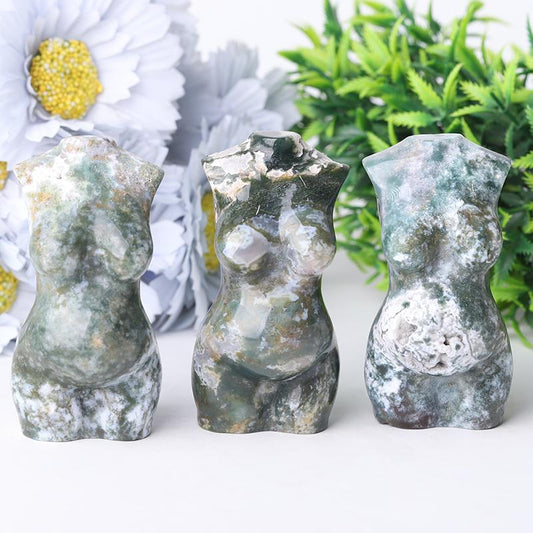 3" Moss Agate Model Carving Wholesale Crystals USA