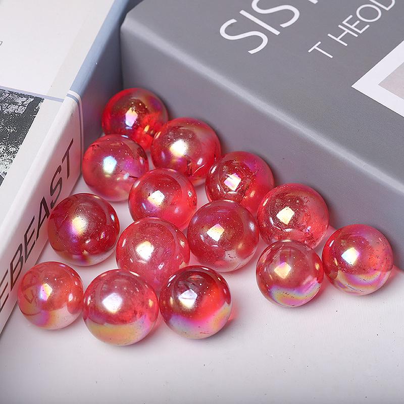 0.25kg Aura Red Crystal Spheres Wholesale Crystals USA