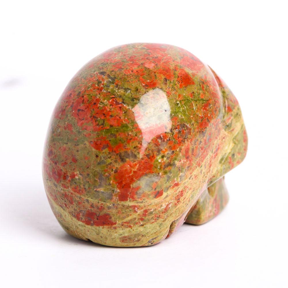 2" Unakite Crystal Skull Carvings Wholesale Crystals USA