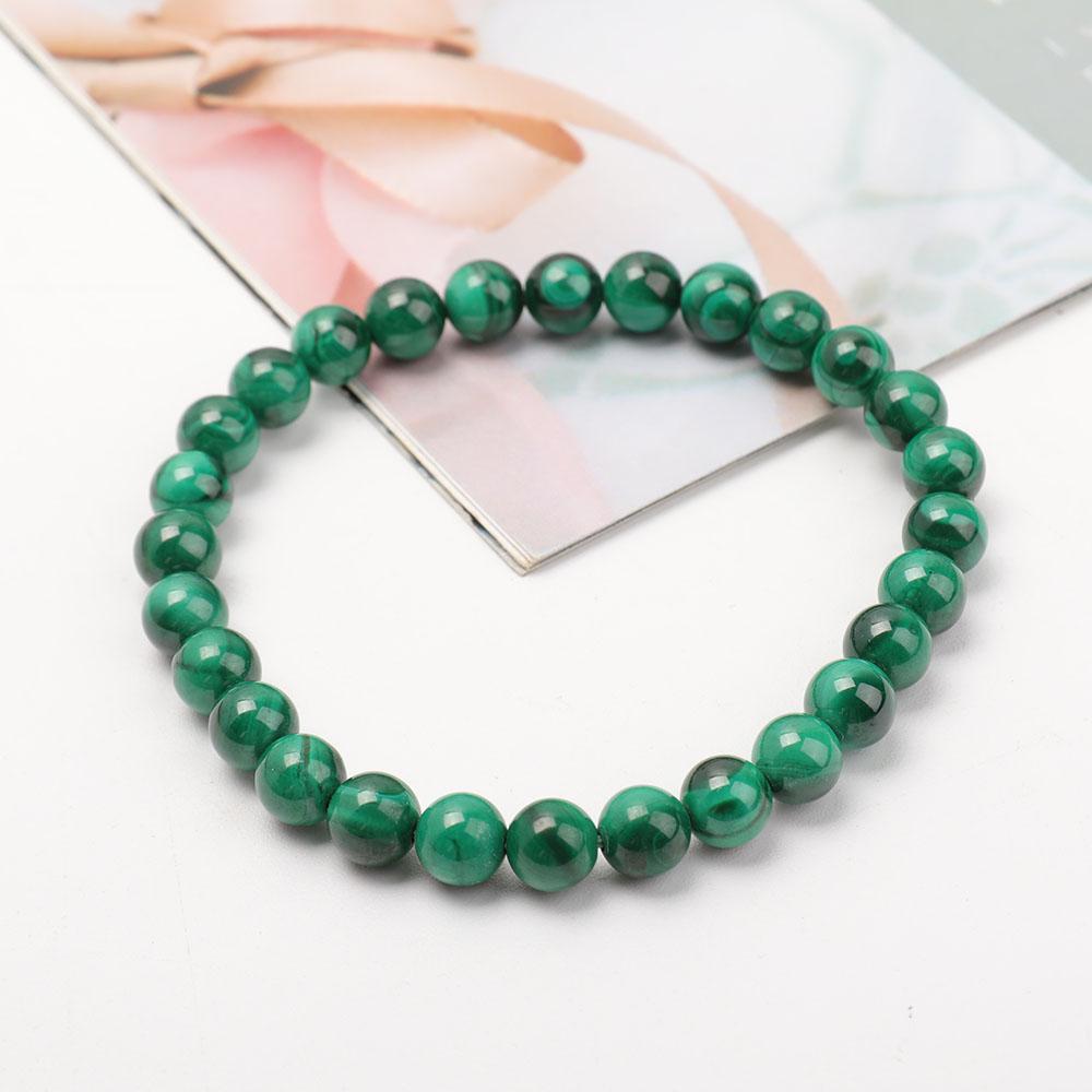 7mm Malachite Bracelet Wholesale Crystals USA