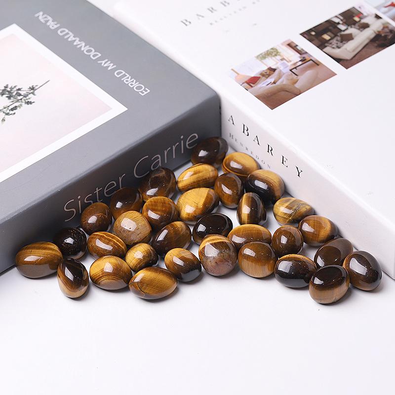 0.1kg High Quality Polished Tiger Eye Tumbles for Sale Wholesale Crystals USA