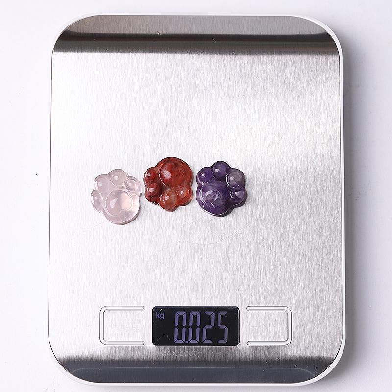 1" Cat Paw Crystal Carvings Wholesale Crystals USA