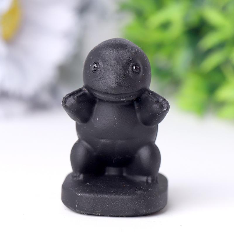 Black Obsidian Squirtle Crystal Carvings Wholesale Crystals USA