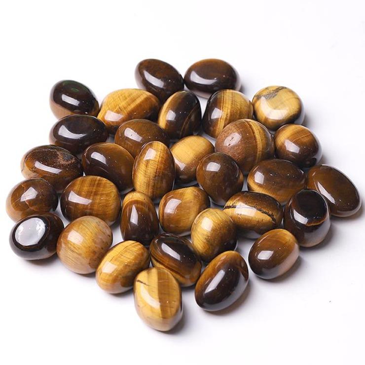 0.1kg High Quality Polished Tiger Eye Tumbles for Sale Wholesale Crystals USA